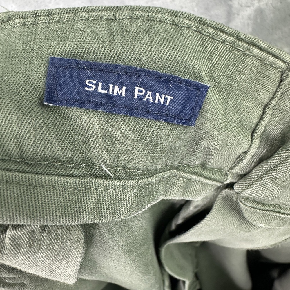 Vineyard Vines Slim Pants Men's 36x34 Olive Green Stretch Chino Casual - Picture 9 of 10